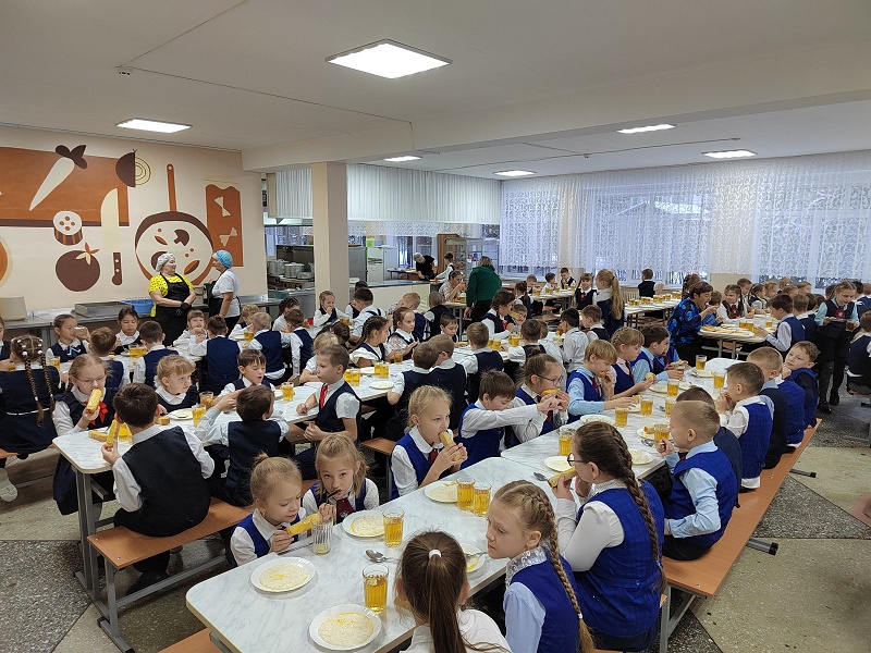 Завтрак начальной школы.